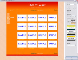 Web Gallery Builder - náhled