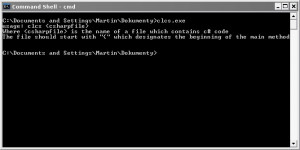 Command Line C# - náhled