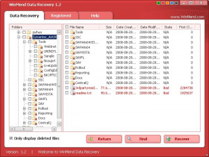 WinMend Data Recovery - náhled