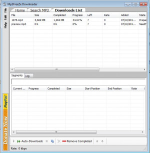 Mp3FreeZe Downloader - náhled