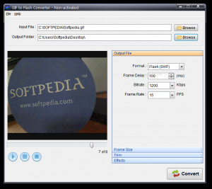 GIF to Flash Converter - náhled