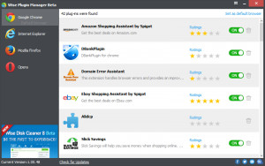 Wise Plugin Manager - náhled
