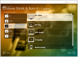 Ashampoo Movie Shrink & Burn - náhled