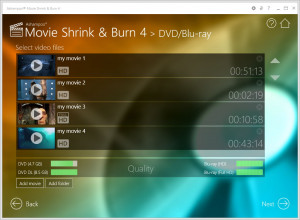 Ashampoo Movie Shrink & Burn - náhled