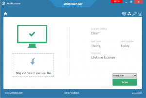 Zemana AntiMalware - náhled