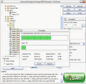 Advanced Encryption Package 2005 Pro - náhled