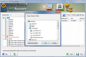 SysInfoTools VHD Recovery - náhled