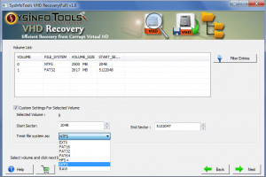 SysInfoTools VHD Recovery - náhled