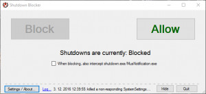 shutdownBlocker - náhled
