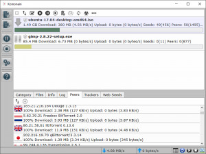 Koinonein BitTorrent Client - náhled