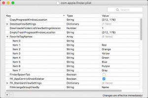 Prefs Editor - náhled