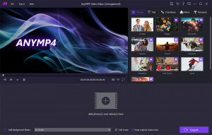 AnyMP4 Video Editor - náhled