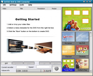 ImTOO DivX to DVD Converter - náhled
