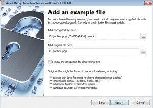 Avast Decryption Tool for Prometheus - náhled