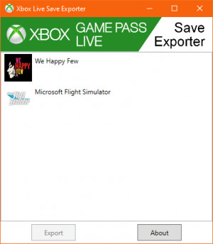 Xbox Live Save Exporter - náhled