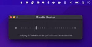Menu Bar Spacing - náhled