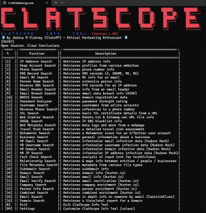 ClatScope Info Tool - náhled