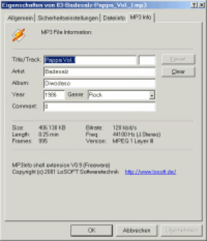 MP3 ShellExt - náhled