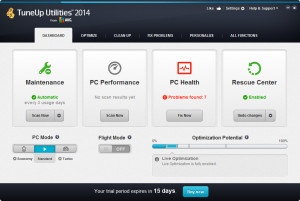 TuneUp Utilities 2014 - náhled