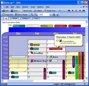 YearPlanner - náhled