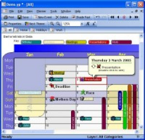 YearPlanner - náhled