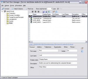 IMI Fast User Manager - náhled