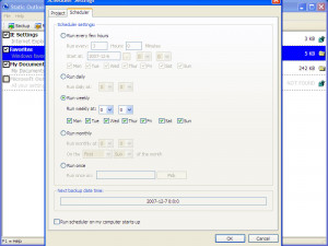 Outlook Backup - náhled