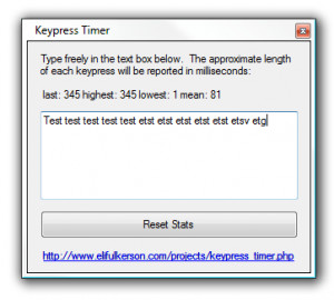 Keypress Timer - náhled