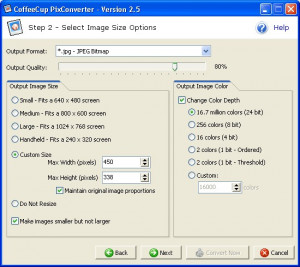 CoffeeCup PixConverter - náhled