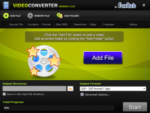FoxTab Video Converter - náhled