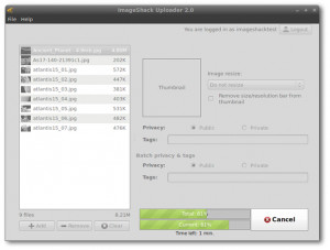 ImageShack Uploader - náhled