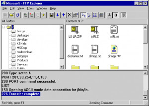 FTP Explorer - náhled