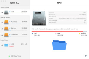 NTFS Tool - náhled