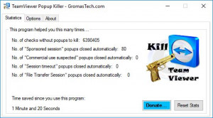 TeamViewer Popup Killer - náhled