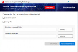 GoGoogle Decryption Tool - náhled
