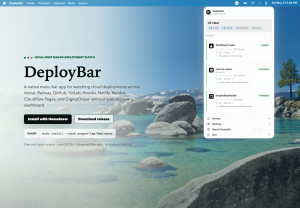 DeployBar - náhled