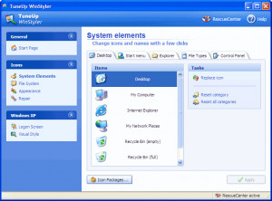 TuneUp WinStyler - náhled