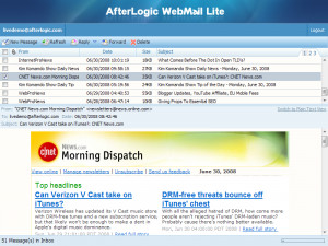 AfterLogic WebMail Lite - náhled