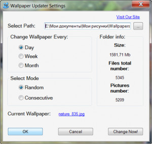 Wallpaper Updater - náhled