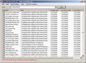Free File Recovery - náhled