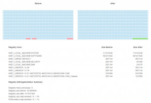 Ainvo Registry Defrag - náhled