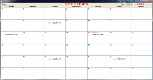 Calendar3 - náhled
