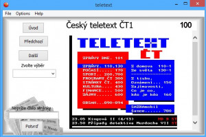 Teletext pod windows - náhled