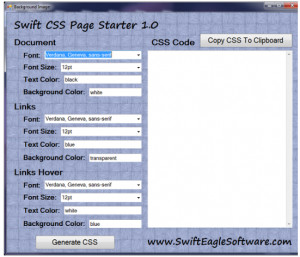 Swift CSS Page Starter - náhled