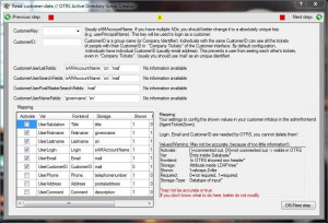 OTRS Active Directory Configuration Creator - náhled