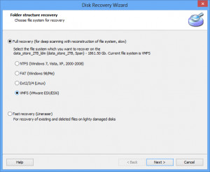 DiskInternals VMFS Recovery - náhled