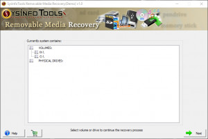 SysInfoTools Removable Media Recovery - náhled