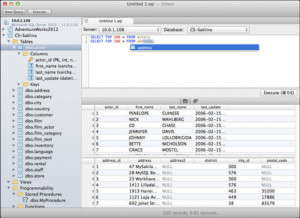 SQLPro for MSSQL - náhled