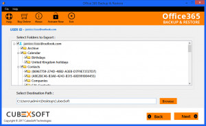 TransferMyMail for Office 365 - náhled