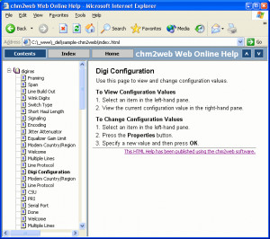 Chm2web - náhled